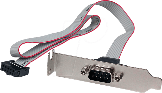 ST PLATE9M16LP - Slotblende 1x DB-9 > 1x IDC , inkl Low-Profile Blech