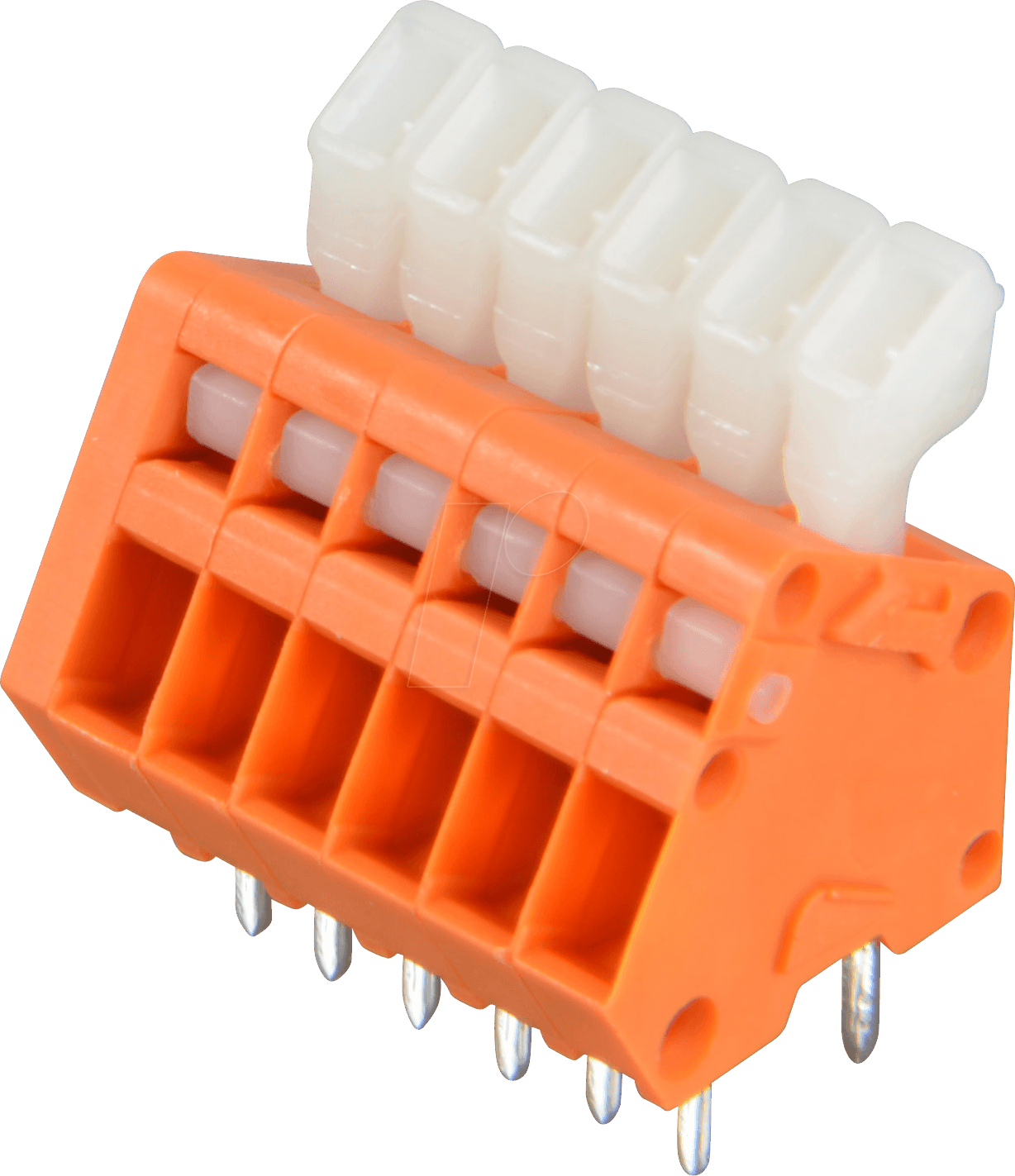 WAGO 233-506 - Klemmleiste, RM 2,54, Öffnungshebel, 6-polig