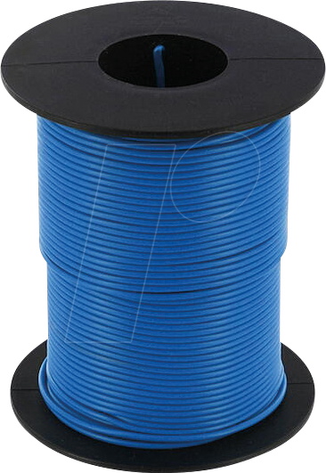ECON KL025BL50 - Kupferlitze 0,25qmm blau Spule 50m