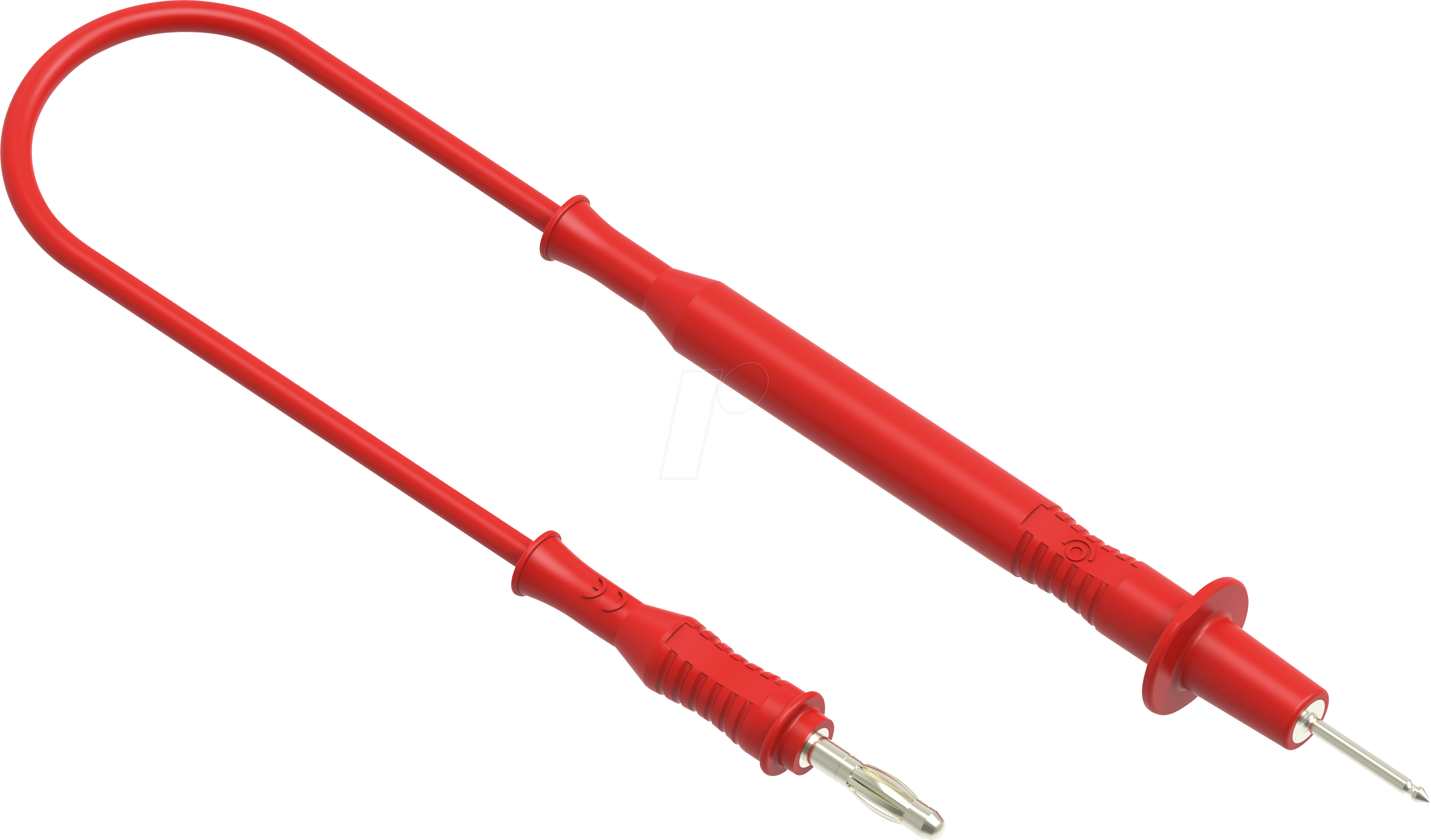 CC 311A - Messleitung, Prüfspitzen 2 mm auf 4 mm, rot / schwarz