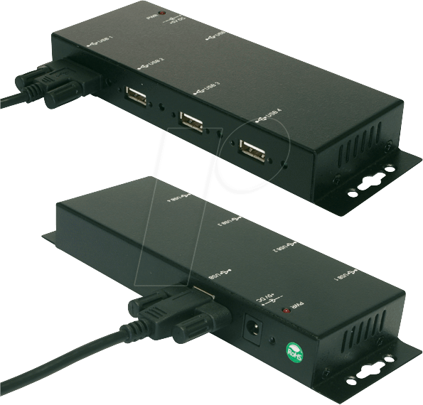 EXSYS EX-1166HMV - USB2.0 4-Port HUB, verschraubbar, Metallgehäuse