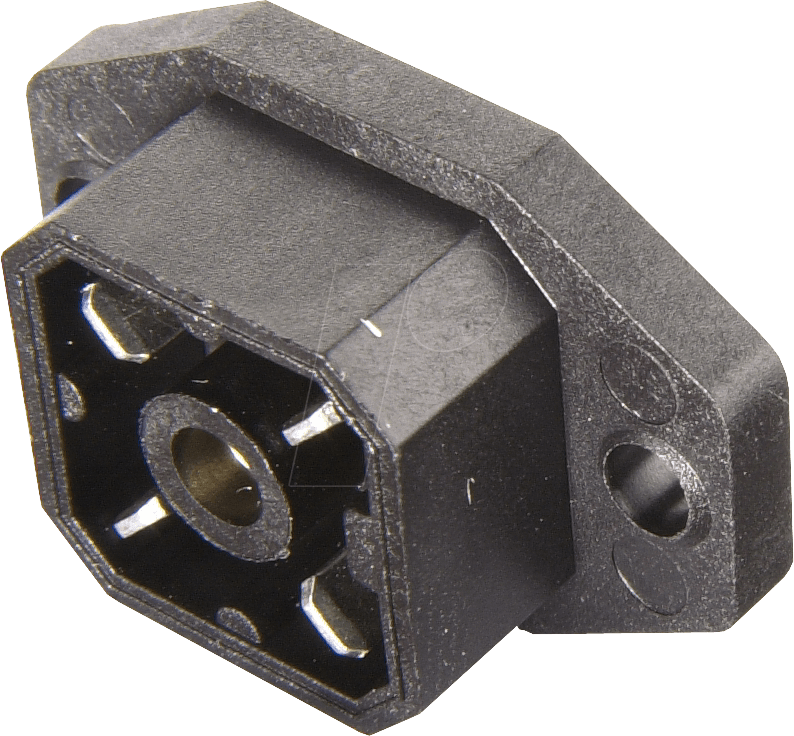 G4 A5M - Aufbaugerätestecker mit Flansch G-Serie, 4 polig
