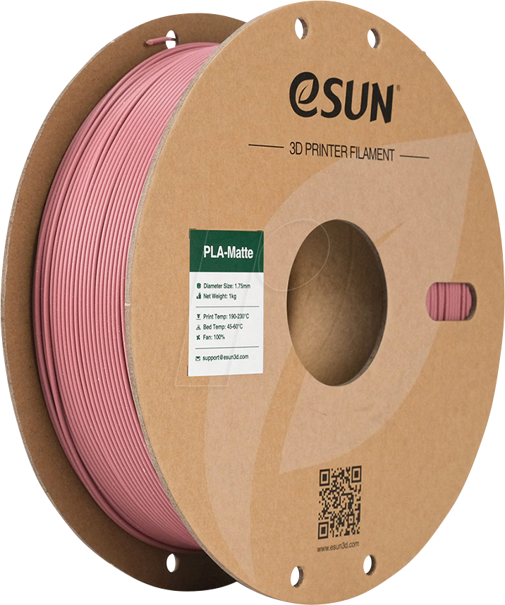 ESUN 72203372 - Filament, PLA-Matt, 1,75 mm, morandilila, 1 kg