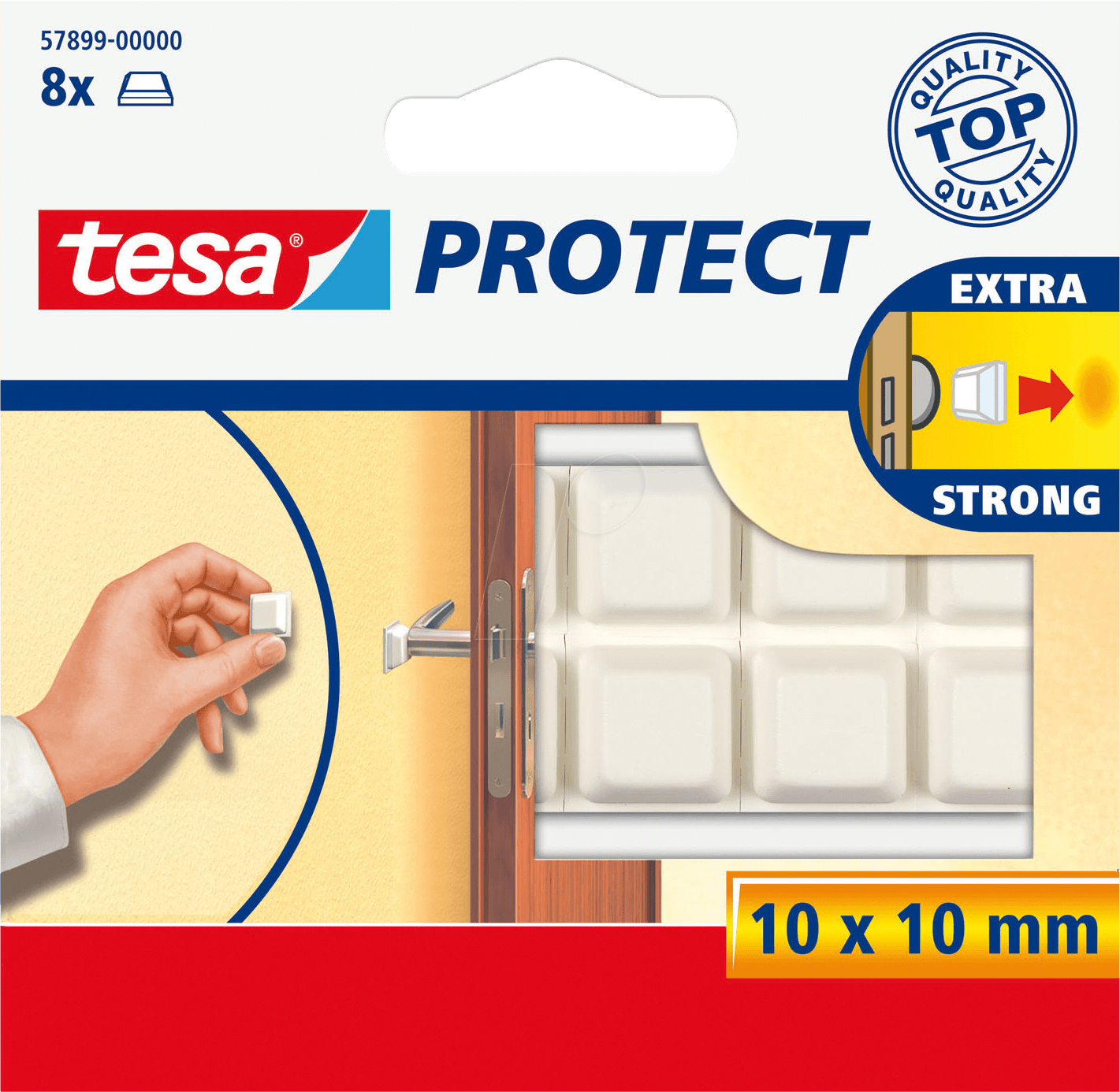 TESA 57899 WS - Schutzpuffer tesa Protect®, weiß