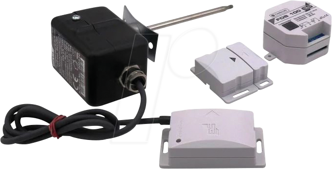 SCHABUS 300539 - Funk-Abluftsteuerung Set mit Temperaturfühler