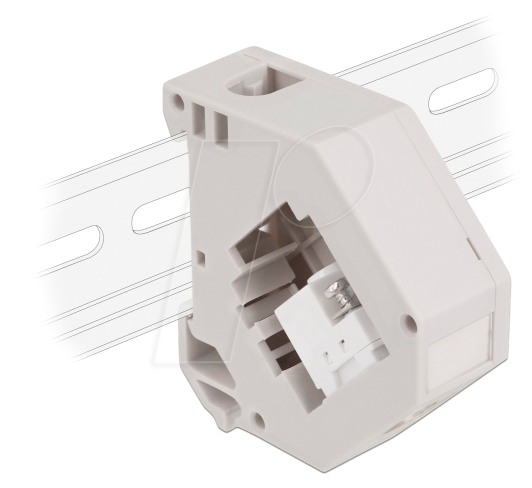 DELOCK 87159 - Keystone IEC Buchse > Terminalblock, mit Hutschienenadapter