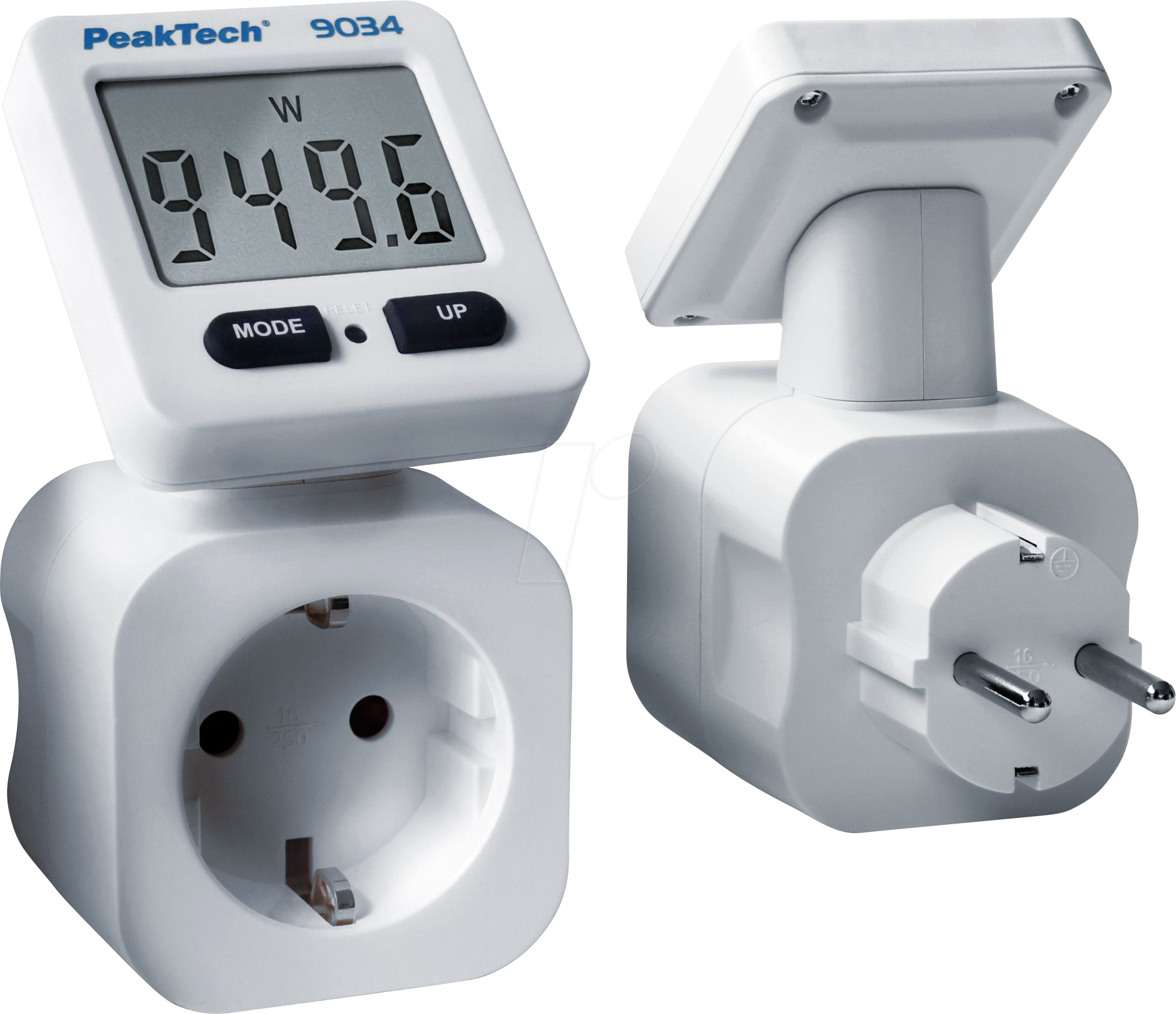 PEAKTECH 9034 - Energiekostenmessgerät, digital, mit drehbarer Anzeige