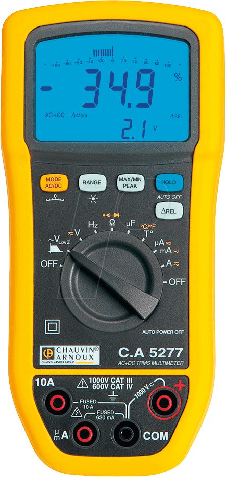 Thumbnail - CHAU P01196777 - Multimeter C.A 5277, digital, 6000 Counts, TRMS, 12-Bit-Wandler