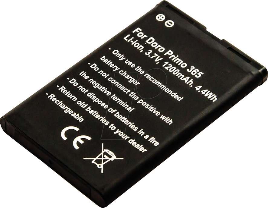 AKKU 10279 - Ersatzakku für Doro, Primo 365, Li-Ion, 1200 mAh