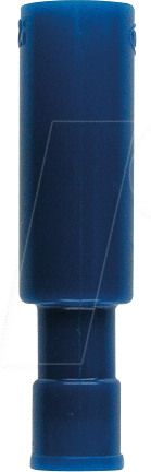 WE K421020N - Rundsteckhülse - 4 mm Steckdicke, blau, vollisoliert