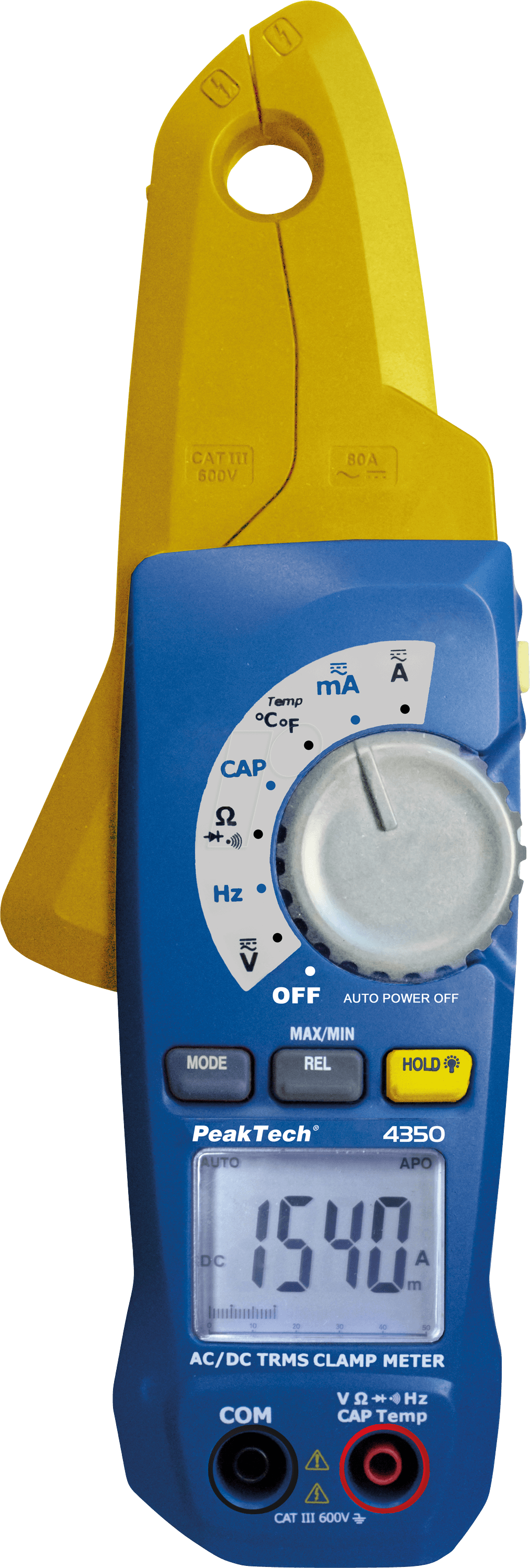 PEAKTECH 4350 - Stromzange, digital, AC/DC, bis 80 A