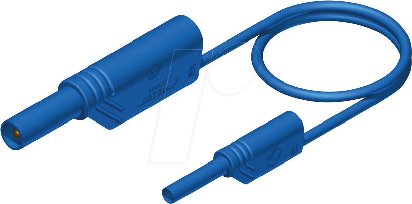 MAL SWS-2-4 BL - Adaptermessleitung, 2/4 mm, 1,0 m, blau, gesichert
