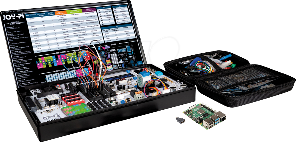 DEBO JP ADV 4GB - Entwicklerboard - Joy-Pi Edu Koffer Advanced inkl. RPI 4B 4GB, D