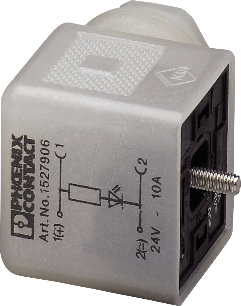 PHOE 1527906 - Ventilstecker, 3-pol, Gewindeart Kopf A, 24 V