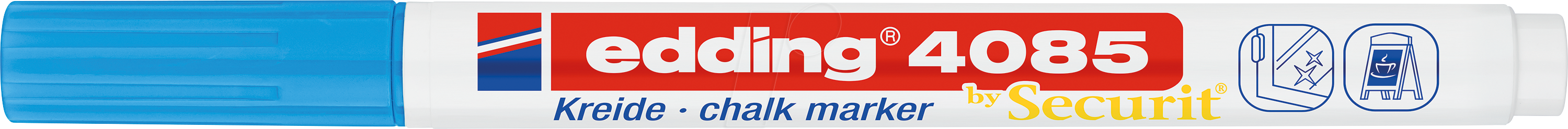 EDDING 4085HBL - Kreidemarker, 1 mm - 2 mm, hellblau