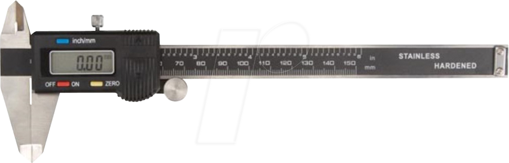 VEL 3472 - Messschieber, analog / digital, 150 mm, schwarz