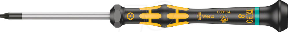 WERA 05030114001 - ESD Schraubendreher TORX® TX 8 BO