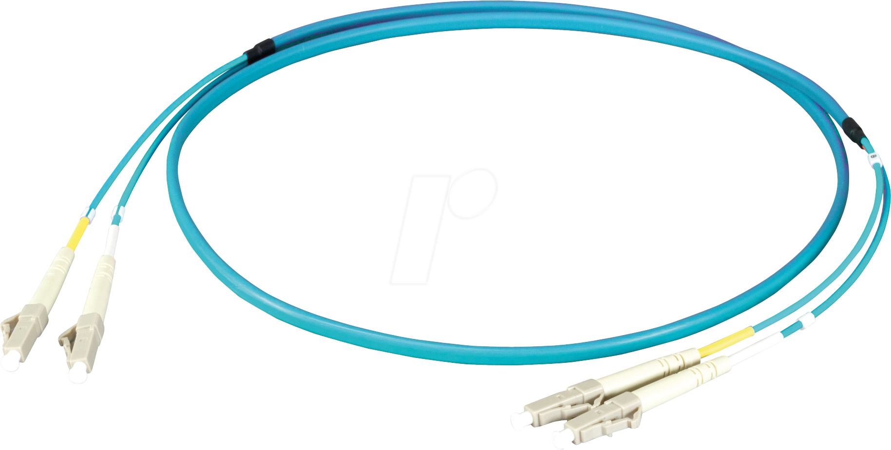 EFB O0312FT20 - Duplex Jumper LC-LC 50/125µ, OM3, aqua, 20 m