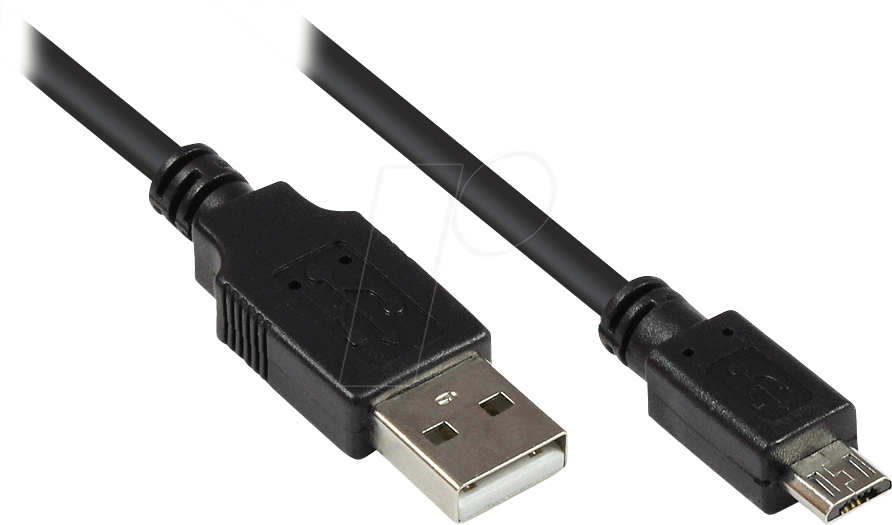 GC 2510-MB001 - USB 2.0 Kabel, A Stecker auf Micro B Stecker, 0,15 m