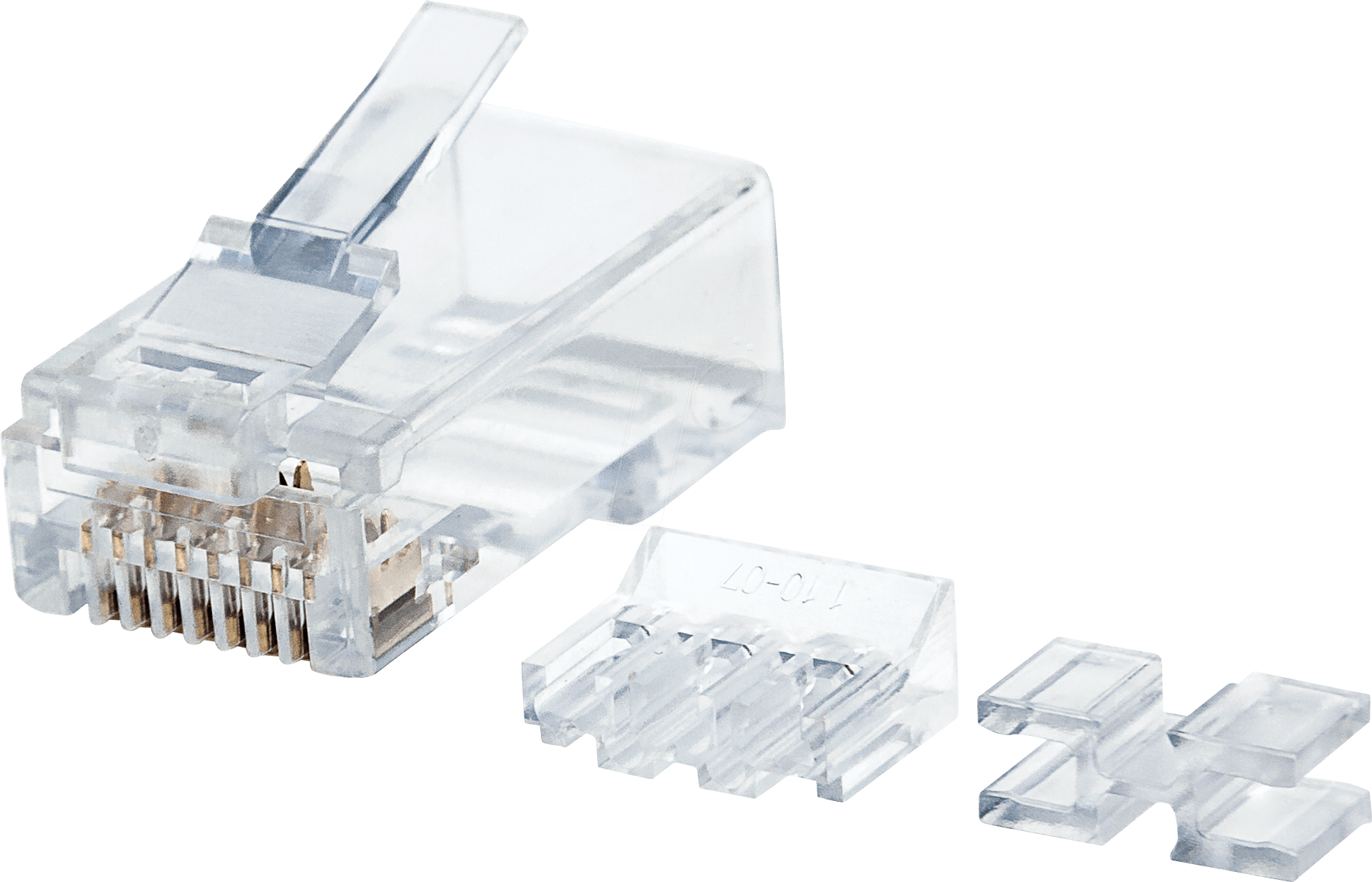 INT 790550 - CAT6A Modularstecker Pro Line, 3-Punkt, 80 Stk