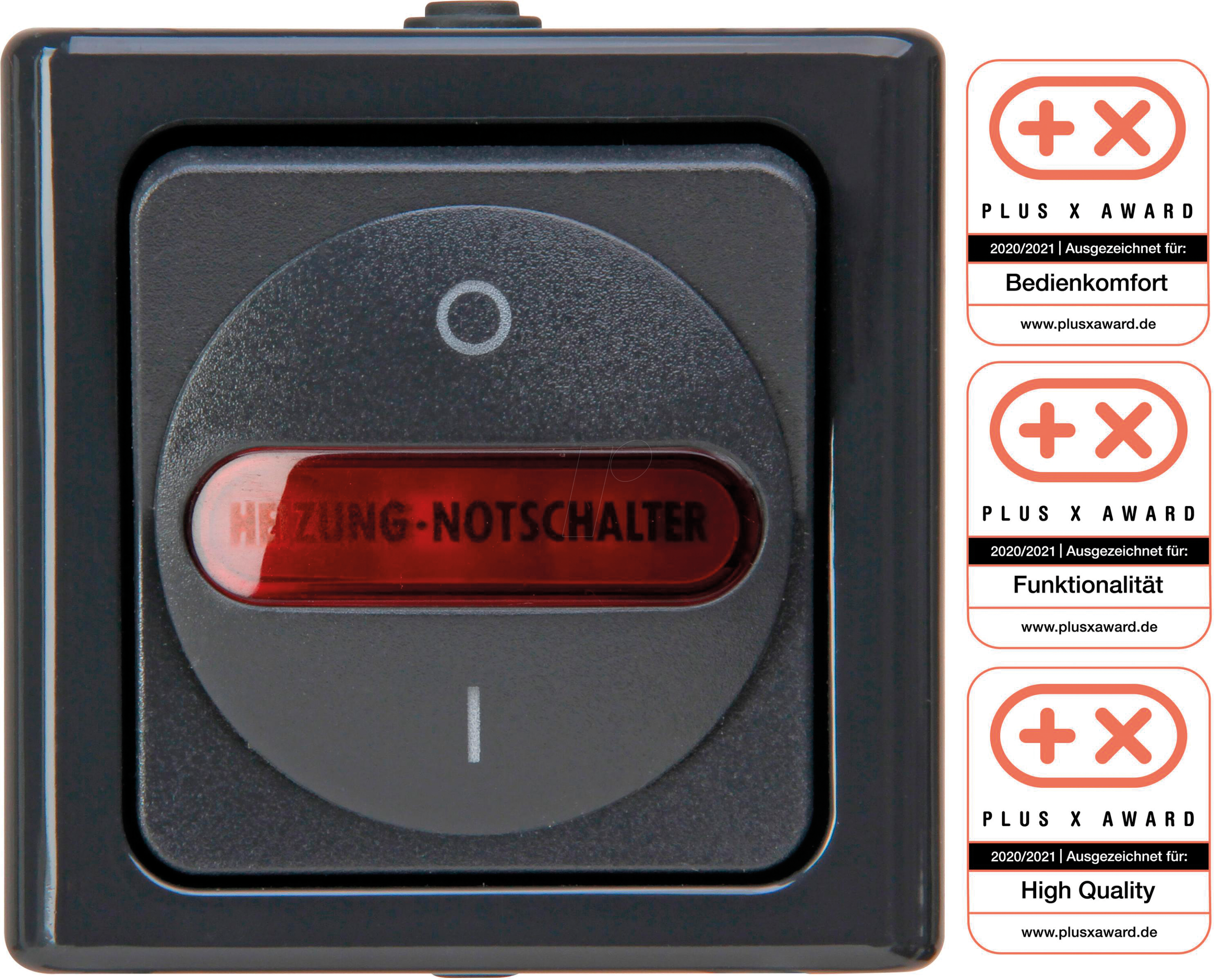 EL BE 562315000 - BLUE ELECTRIC - Heizungshauptschalter, anthrazit