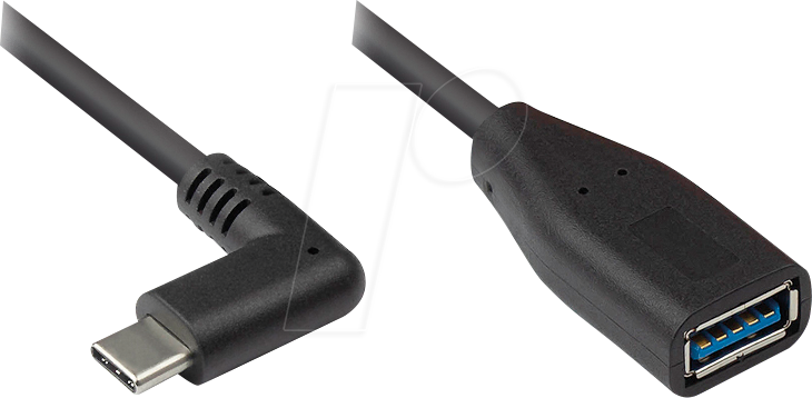 GC 2811-OTGW - USB 5 Gb/s Kabel, C Stecker, gew., auf A Buchse, OTG, 0,1 m