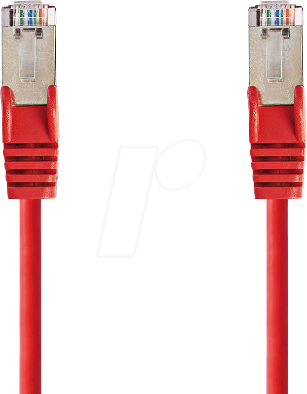 N CCGP85121RD100 - Patchkabel, Cat.5e, SF/UTP, 10 m, rot