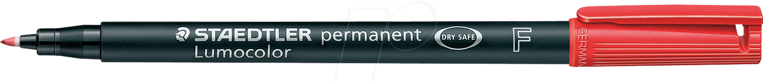 STAEDTLER 318RT - Permanent-Universalstift F, 0,6 mm, rot