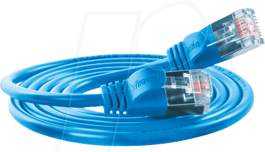Thumbnail - SLIM SL6 3 BL - Cat.6 SLIM-Light-Kabel, U/FTP, 3 m, blau
