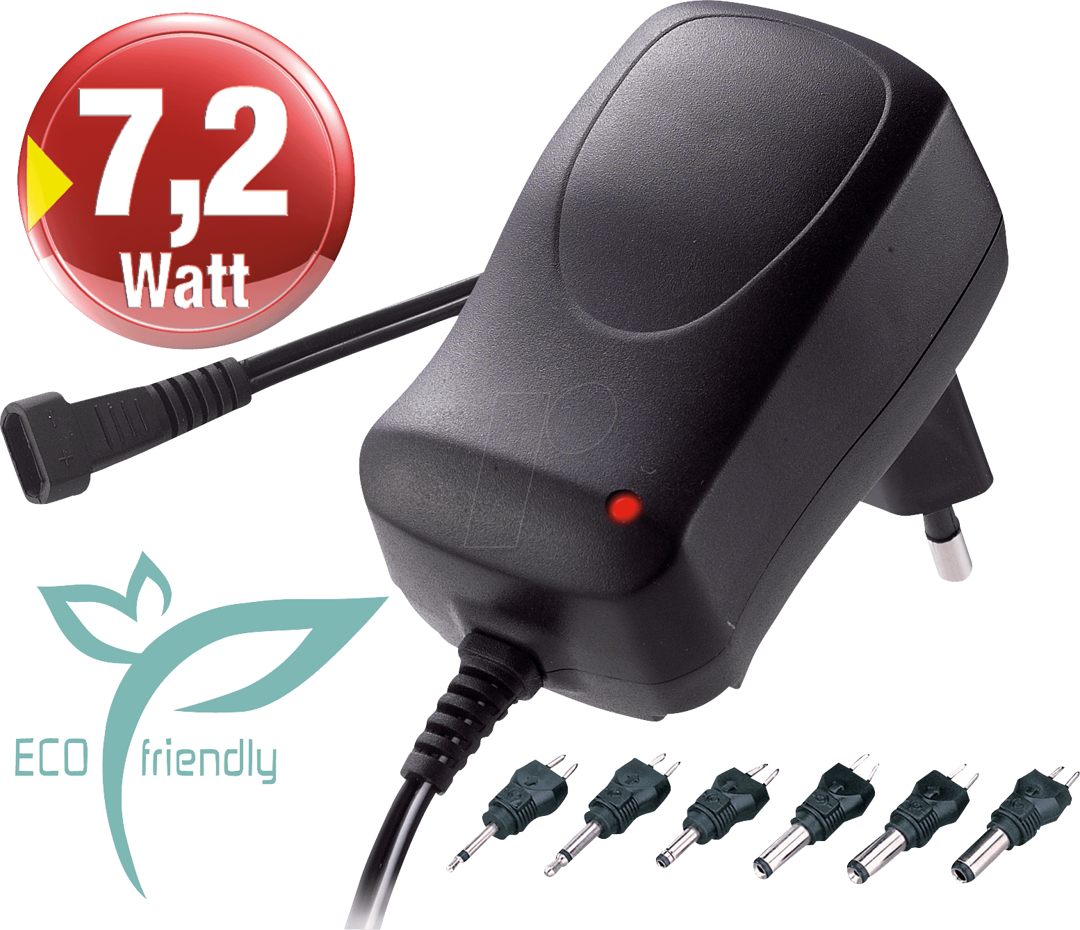 MW 3N06GS - Universal-Schaltnetzteil, 7,2 W, 3 - 12 V, 600 mA