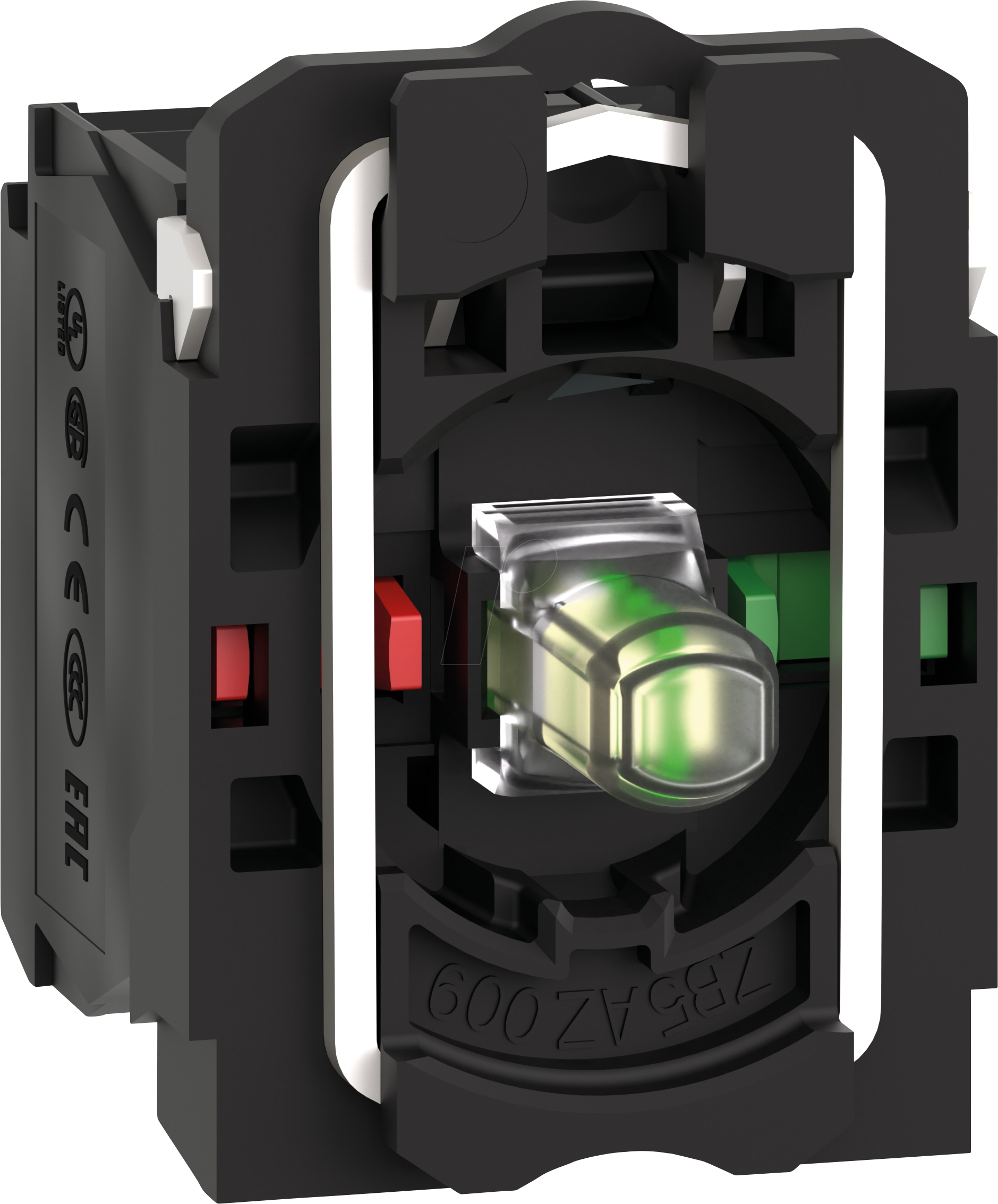 Thumbnail - ZB5AW0B15 - Hilfsschalterblock, Harmony XB5, weiß, mit Befestigungsflansch