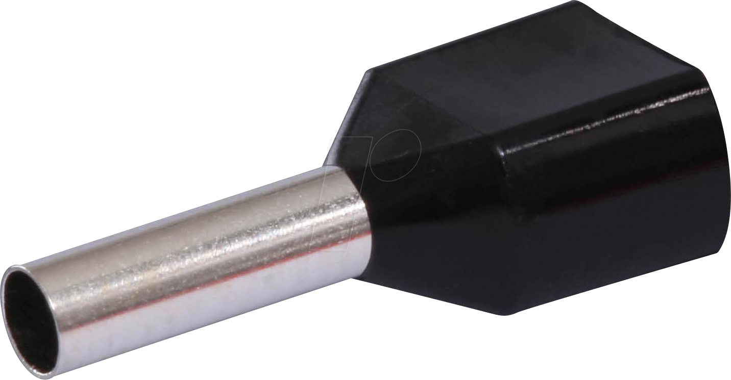 Thumbnail - QUAD 22C436 - Twin-Aderendhülsen 1,5 mm², Schwarz 100 St.