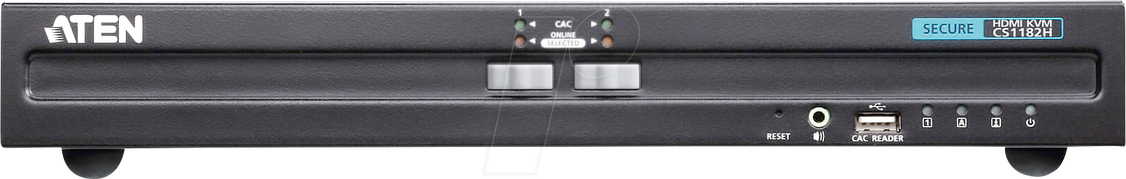ATEN CS1182H - 2-Port Sicherheits KVM Switch, HDMI, USB, PS/2, Audio