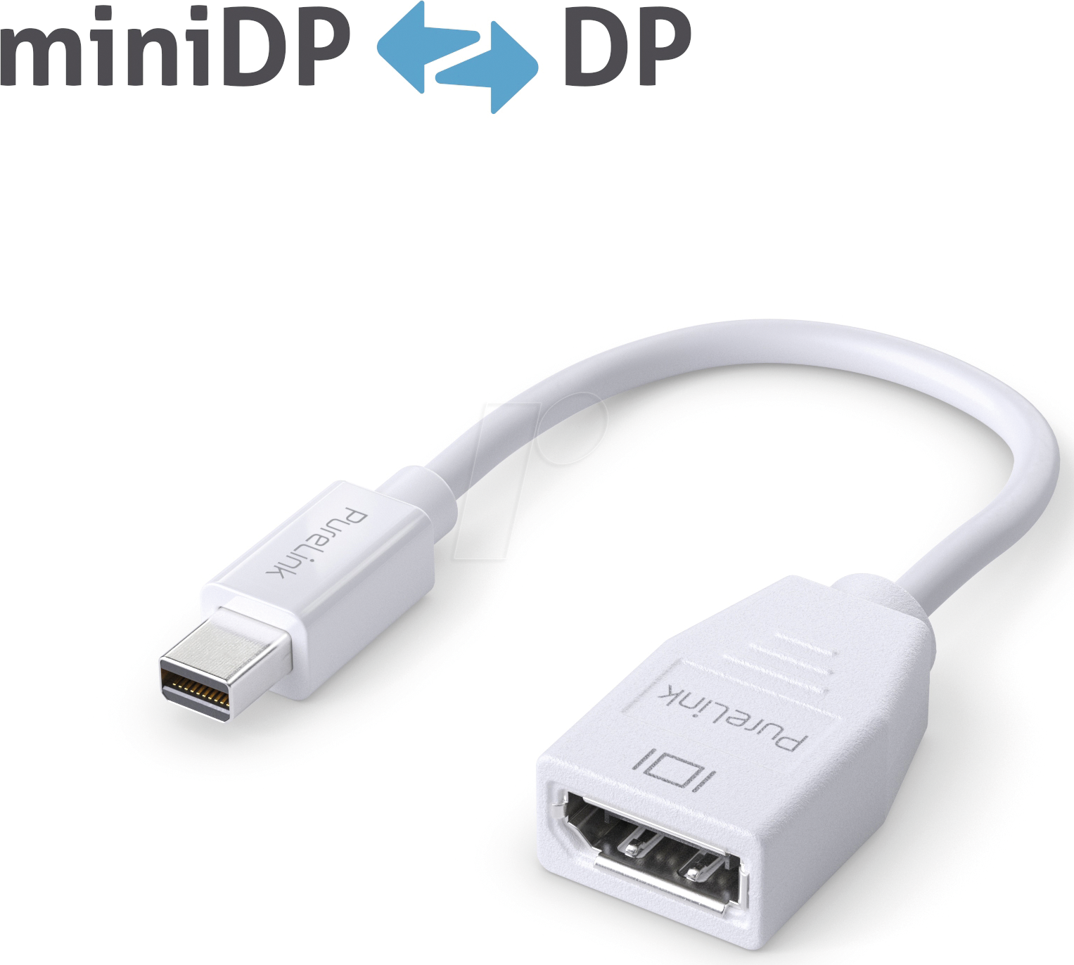 PURE IS160 - DisplayPort Adapter, Mini DP Stecker auf DP Buchse