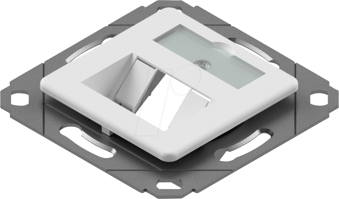 CKVD1D2 - Keystone Modulaufnahme, preLink / fixLink, 1 Port, RAL 9010