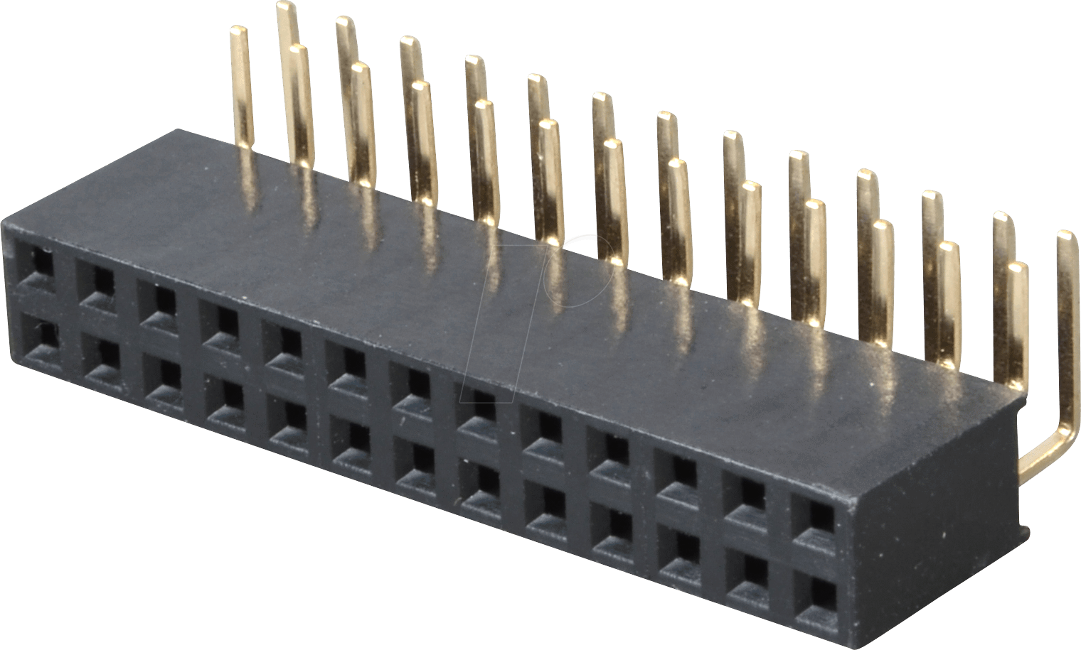 BL 2X13W8 2,54 - 2x13pol. Buchsenl., gewinkelt, RM 2,54, H.8,5mm