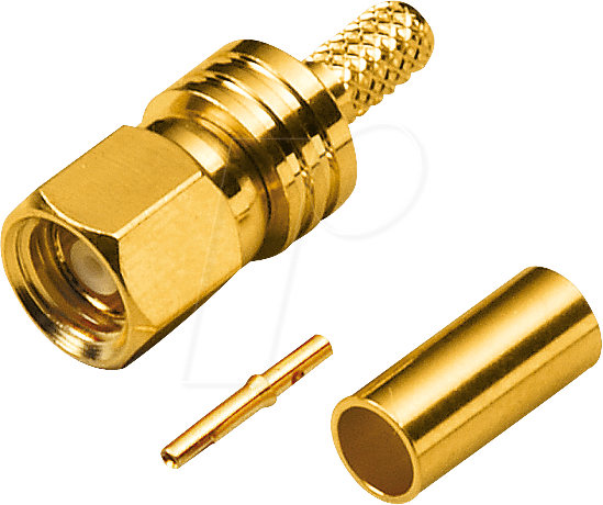 SMC ST-174 - SMC-Crimp-Stecker, vergoldet RG174/316