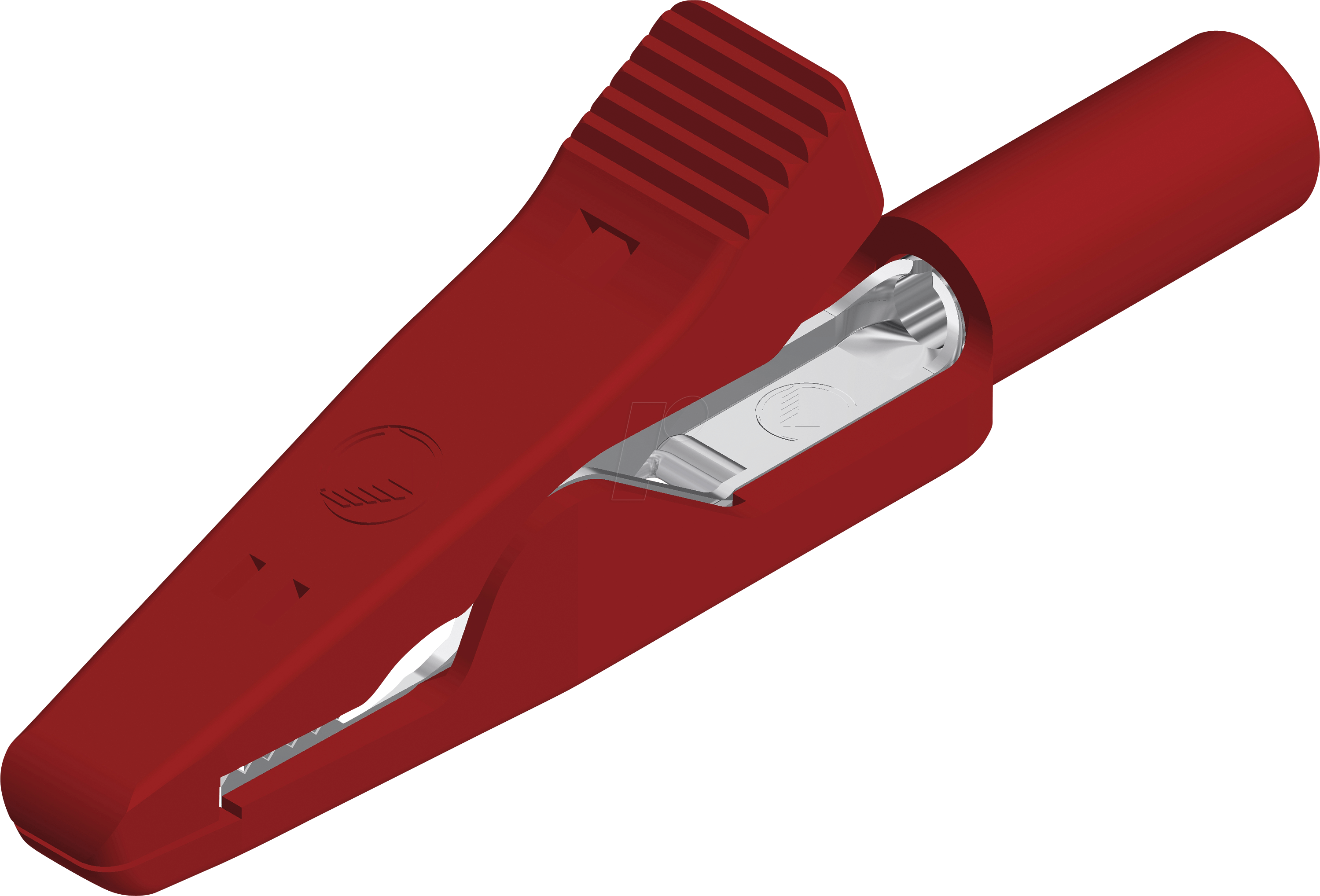 MA 2 VA RT - Miniatur-Abgreifklemme, 2mm, Edelstahl, rot