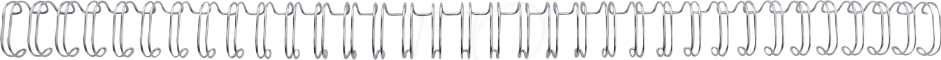 GBC RG810797 - Binderücken, Draht, 11 mm, silber, 100 Stück