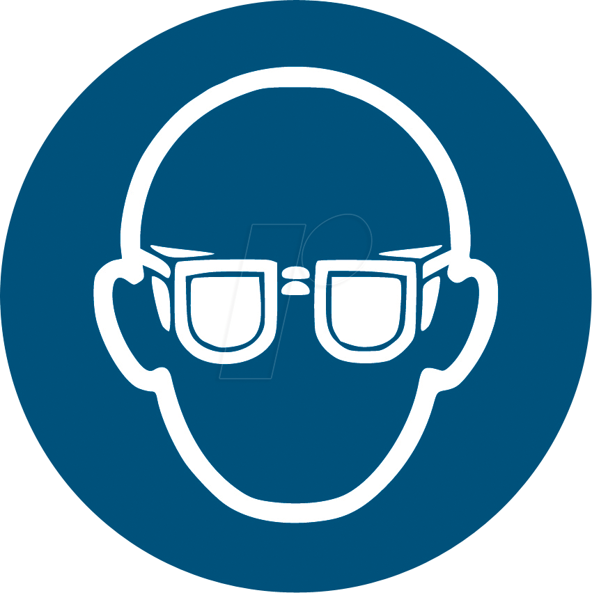 W 74201-1 - Gebotsschilder: Augenschutz benutzen, 30 mm