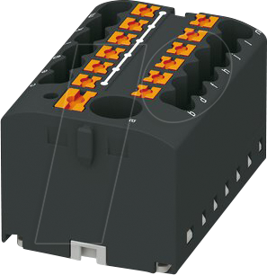 PHOE 3273366 - Verteilerblock PTFIX, 12x2,5, schwarz