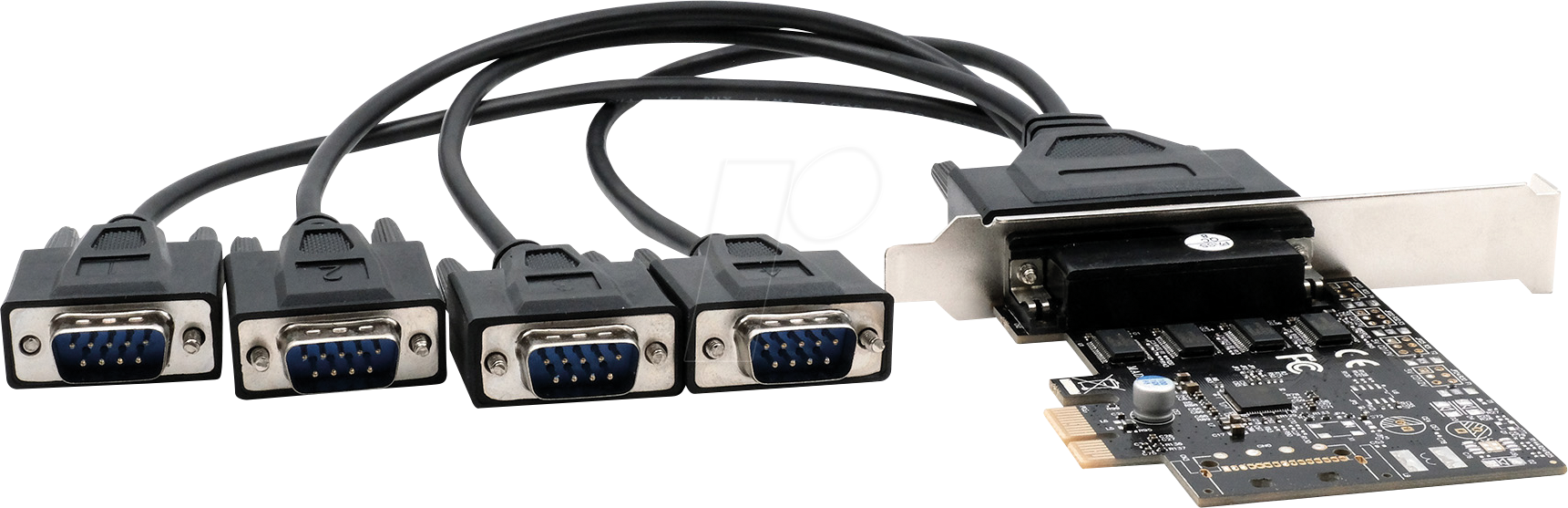 EXSYS EX-46024 - PCI Express Karte zu 4x RS-232, Kabel