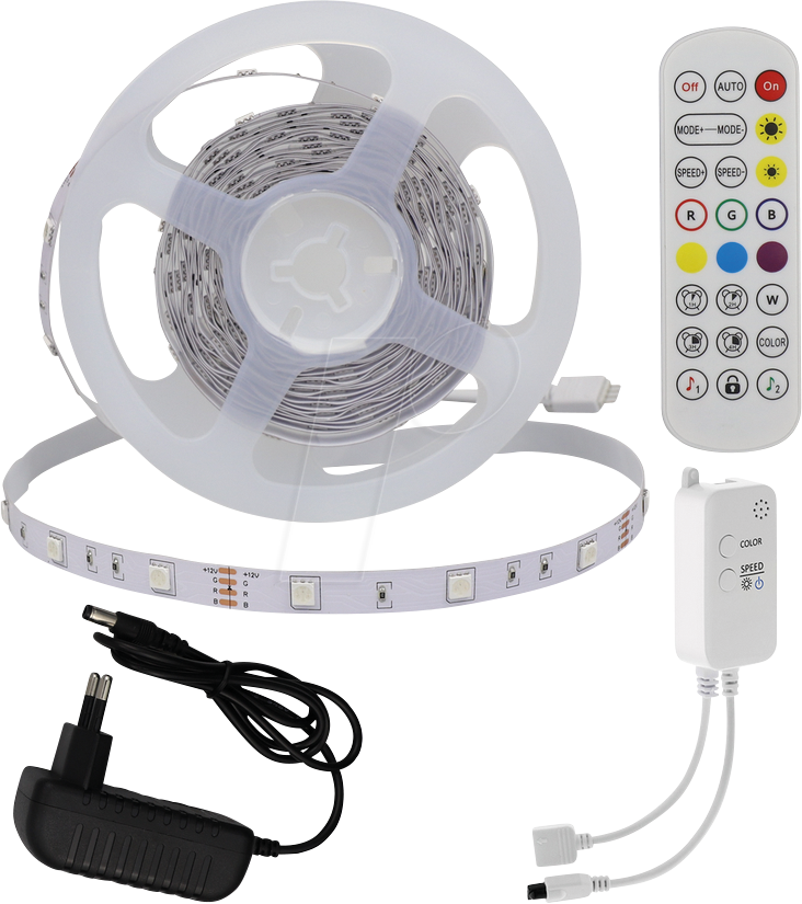 OPT 4328 - LED-Streifen Set, Bluetooth und Mikrofon, 5 m
