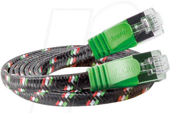 SLIM ST6 025 GN - Cat.6 SLIM-Tough-Kabel, F/FTP, 0,25 m, grün