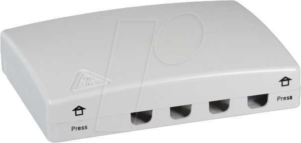 FTTH-BOX-IN-1 - FTTH Anschlussbox 4-fach, indoor
