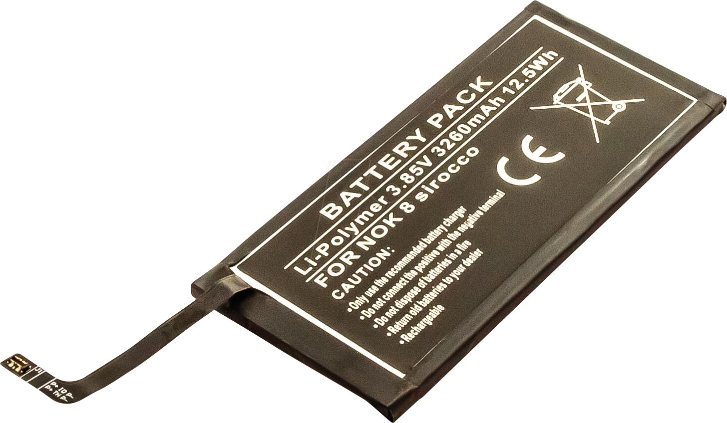 AKKU 13361 - Smartphone-Akku für Nokia-Geräte, Li-Po, 3260 mAh