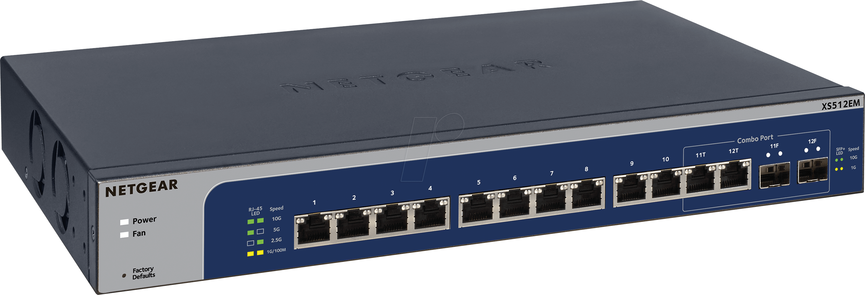 NETGEAR XS512EM - Switch, 12-Port, 10 Gigabit Ethernet, Managed