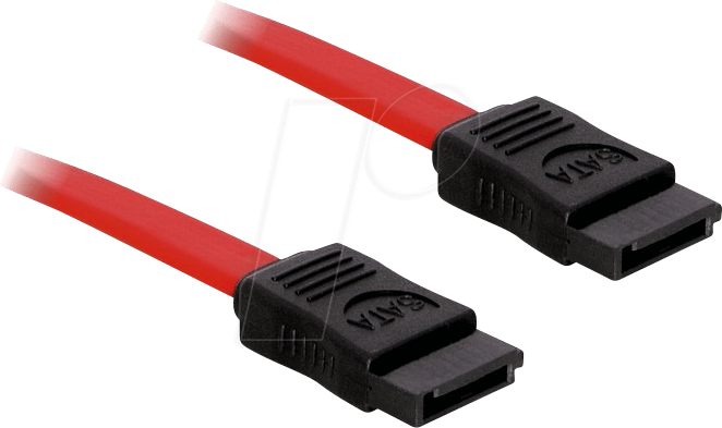 DELOCK 84247 - Kabel SATA 30cm rot ge/ge