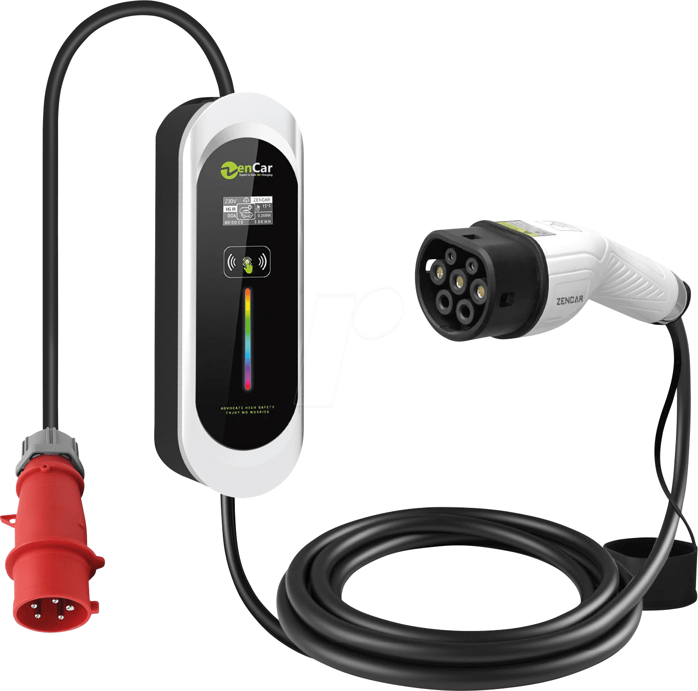 ICCB E-225-CEE32 - Zencar, Ladegerät, 22 kW, 5 m, Typ 2, CEE32