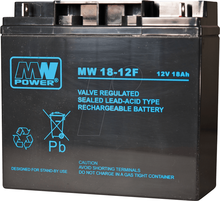 MW 18-12 - Blei-Vlies-Akku, 12 V, 18 Ah